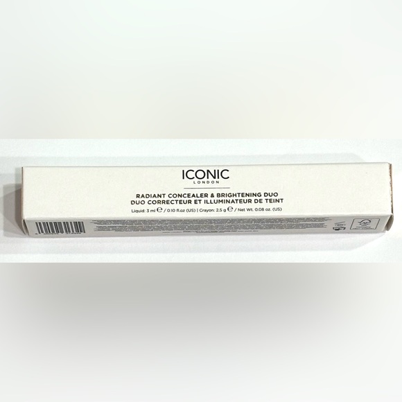 Iconic London Radiant Concealer Brightening Duo Stick Cool Fair, NEW - Picture 5 of 7